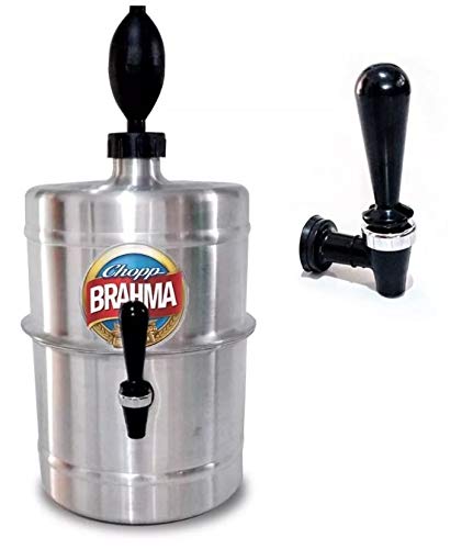 Chopeira Portátil 5,1 L P/Cervejas - 100% Aluminio chopp BRAHMA - Mantém gelado 4hs - Torneira Espec