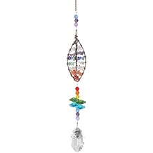 Crystal Decor Tree of Life Car Hanging Accessories Window Wall Hanging Decor Meditation Ornaments Home Decoration Crystal Pendant Leave