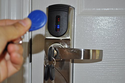 Metechs- Keyless Electronic Rfid Card Reader Weatherproof Door Lock Mid300 Right Hand 2 3/8" Backset For Security, Office, Apartment, Hotel, Storage. #TOP1