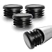 Prescott Plastics 1 Inch Round Plastic Plug, Pipe Tubing End Cap, Durable Chair Glide (10)