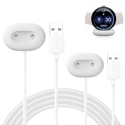 Google �[�d�P�[�u�� Google Pixel Watch 4 �Ή� USB�P�[�u�� ���C�z�� �[�d�� �����ϋv(�z���C�g)�y2�{�z