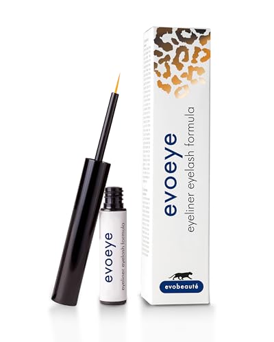 Evoeye Eyeliner Eyelash Formula - Negro - Con fórmula de...