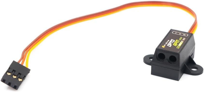 FrSky Opto RPM ADV Sensor, rear view showing mounting holes