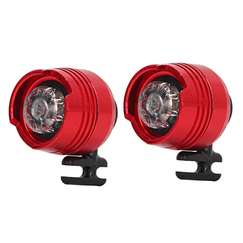 Scheinwerfer für Croc, 2 Stück LED-Licht IPX5 Wasserdichte Schuhlichter Charms 75 Stunden Im Dunkeln Leuchten Dekorative LED-Clogs-Schuhlichter für Hundespaziergänge, Camping (Rot)., 8.99