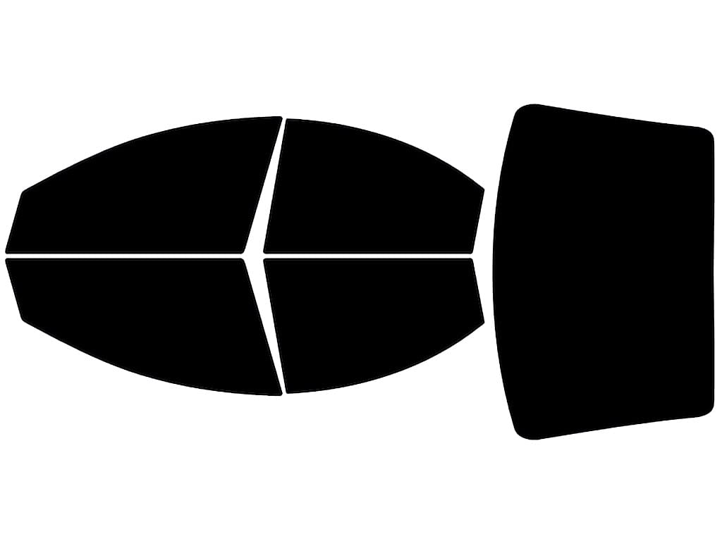 Rvinyl Window Tint Kit Compatible with Dodge Neon 2000-2005 - Complete Precut Kit - 5%