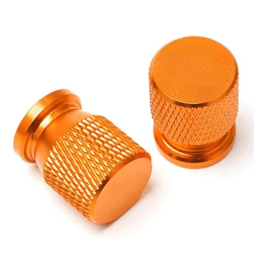 Ventileinsatzkappen Für BMW K1200R K1200S K1300GT K1300R K1300S K1600GT L Motorrad Reifen Ventil Air Port Stem Cap Abdeckung Stecker CNC Aluminium(Orange)