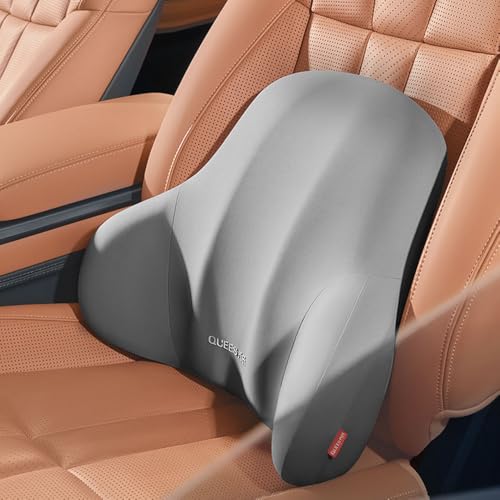 deeli 車用ランバーサポート腰クッション グレー
