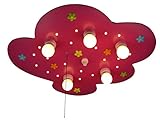Mit 20 LED Lichtpunkten Niermann Standby 760A A++ to E, Deckenleuchte Wölkchen, Blumenwiese \