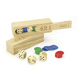 Jeujura – 8192- Jeux de Société-Coffret en Bois – 421, 30 cm x 30 cm x 30 cm
