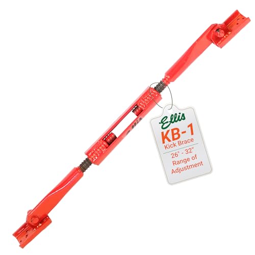 Ellis Manufacturing Company - Kick Brace for Concrete Forms - 180-Degree Swivel for Adjustable Placement - Supports 2,800 lbs - Turnbuckle Tensioner for Wall Bracing