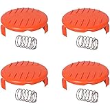 RC-100-P Spool Cap protège ligne de coupe à ressort à tambour fixe, empêcher les mauvaises herbes de se coincer à l'intérieur, éviter d'endommager tondeuse.