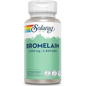 Solaray Bromelain 1000mg 2400 GDU Vegane Kapseln