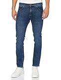 Denim Stretch Wrangler Mens Larston Jeans, Nightfall, 36/34