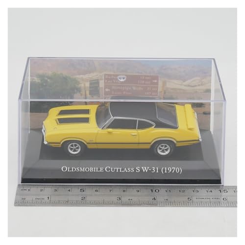Modelo 1:43 Oldsmobile Cutlass S W31 1970 Metal miniatura 6