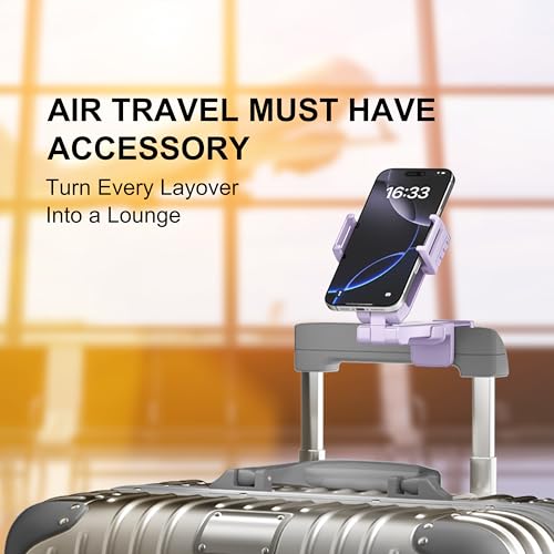 Perilogics Gen 2 Airplane Phone Holder Mount, Travel Phone Stand, Purple by Perilogics - Used condition - Image 2