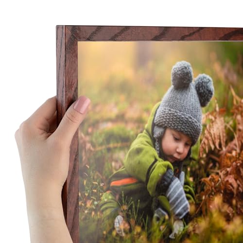 ArtToFrames 8x15 inch Cherry on Red Oak Wood Picture Frame, 2WOM0066-1343-YCHY-8x15