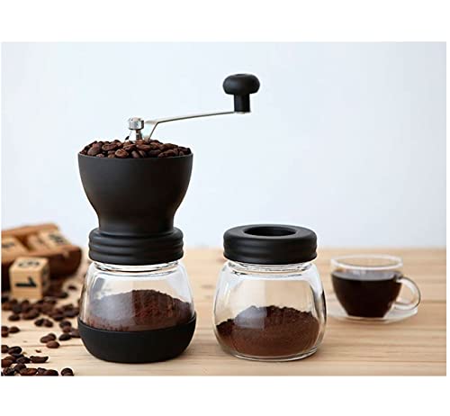 Moedor Triturador de Café Manual Vidro Cozinha Profissional