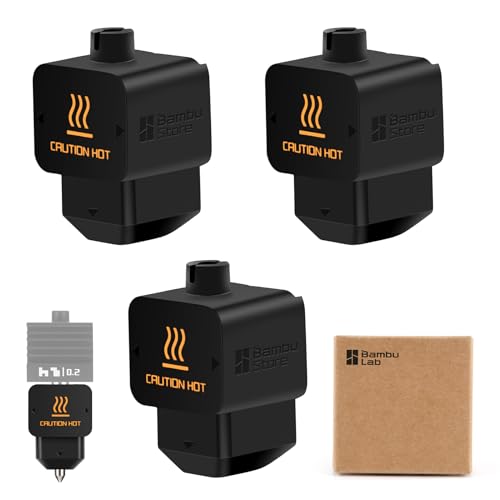 Bamboo Lab �I���W�i�� 3�� Hotend �V���R���\�b�N�X Bambu Lab H2�V���[�Y�p�AHotend �q�[�^�[ �u���b�N �V���R���J�o�[�A�����ϐ��AH2D/H2C/H2S 3D�v�����^�[�Ή�