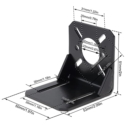 ChgImposs 2 Stück 775 Motorhalterung, universelle Multifunktions-Befestigungsbasis für 750/755/775/795/850/895 DC Motor 28/35/42 Schrittmotor Nema 17