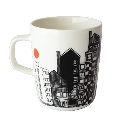 [マリメッコ] Siirtolapuutarha マグカップ 250ml レディース 52_1_5263163297 F ブラック×オレンジ