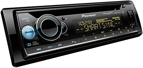 Image of Pioneer DEH-S6200BS CD Receiver with Enhanced Audio Functions, Pioneer Smart Sync App Compatibility, MIXTRAX, Built-in Bluetooth, and SiriusXM-Ready with Gravity Magnet Phone Holder Bundle