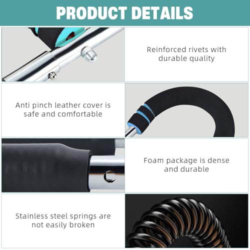 Image of Proberos Power Twister Arm Strength Trainer with Dual-Bar Design, Adjustable 66-88-110lb, Strong Spring Steel & Foam Grip for Chest, Biceps, Forearm, Wrist & Upper Body Workouts at Home Or Gym