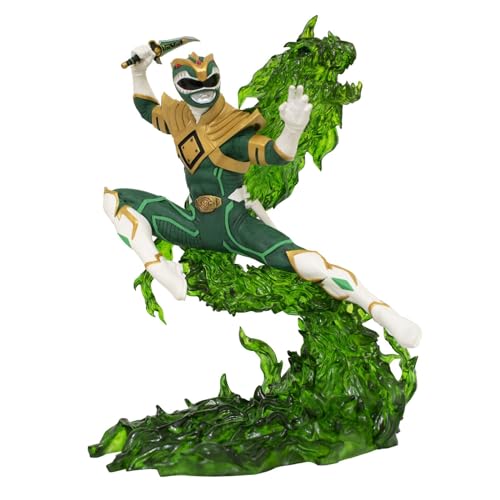 Statue Power Ranger Verte 25Cm pour collectionneur de figurines rétro