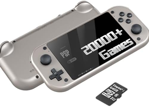 SAMIQU M17 Handheld Game Console – 4.3″ IPS Screen Linux System Retro Game Player Cortex-A7 CPU with 20000+ Classic Games 64G TF Card