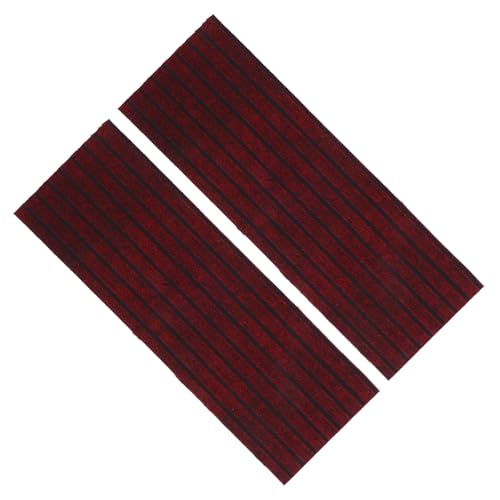 Tapis antidérapant pour marches d'escalier en polyester rouge design adapté