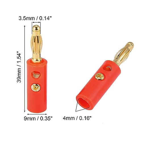 X AUTOHAUX 10 piezas Conectores Banana 4mm miniatura 2