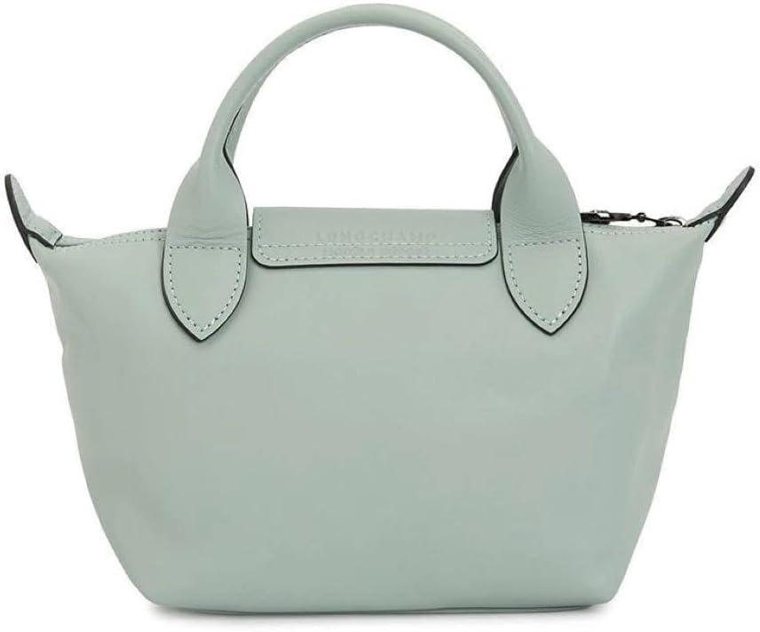 Longchamp 'Le Pliage X-Small Xtra Leather Top Handle Tote Shoulder Bag, Celadon