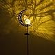 Euakee Solarlampen für Außen Garten, Moon Solarleuchten Garten Deko, Elfe/Blumenfee Wasserdichte Solarleuchte, Deko Leuchten Balkon, Solarleuchten für Gehwege Hof Terrassedeko