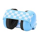 KOSDFOGE ベビーイヤーマフ ヘッドフォン 伸縮性ヘッドバンド 騒音遮断 ブルー 幼児用 リスニング保護 軽量 3ヶ月から2歳まで (ブルー)