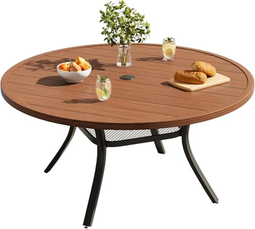 VICLLAX 47.2 Inch Round Table