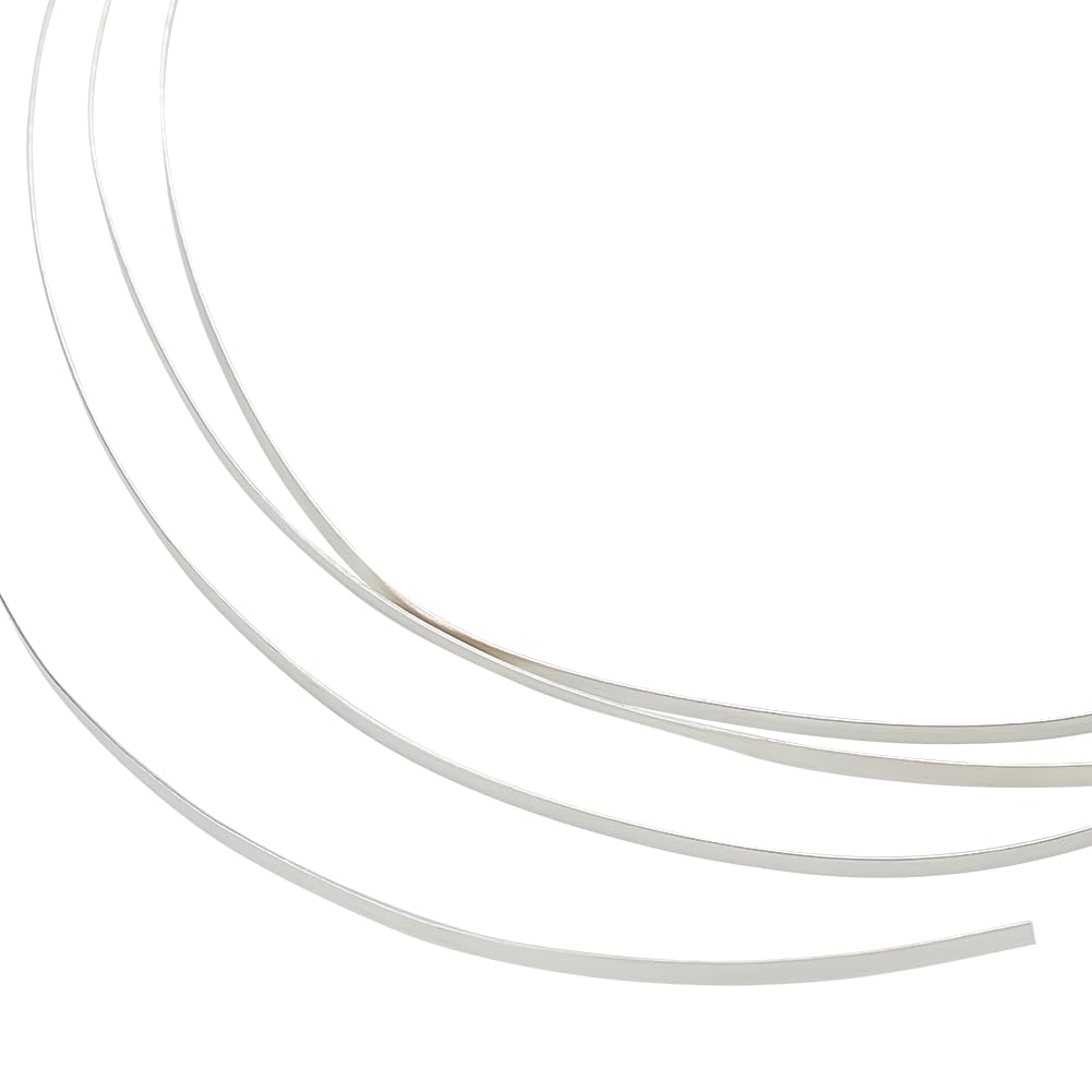 BENECREAT 999 Sterling Silver Flat Wire - 1.5mm Wide, 0.2mm Thick, 3.28 Feet (1m) For Jewelry Making - View #6
