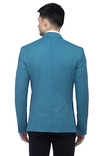 Image of FAVOROSKI Designer Men's Slim Fit Notched Lapel Single Breasted Solid Blazer