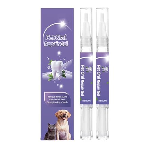 Cepillo de dientes para mascotas, refresca el aliento, 2 piezas, limpieza de piedras para perros Taātar Dentāl, bolígrafo de limpieza de dientes de gato, reduce los olores, ducha de enemigos, viajes