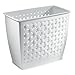 InterDesign Orbz Wastebasket Trash Can for Bathroom, Office, Kitchen - White