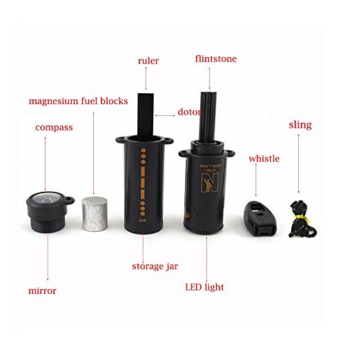 10 In 1 Multi Tool Fire Starter Kit With Whistle Compass Flint Perfect For Outdoor Survival Emergency Hiking Camping #TOP1