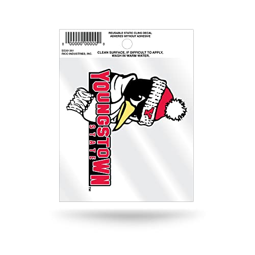 Rico Industries NCAA Youngstown State Penguins Small Static Cling Decal