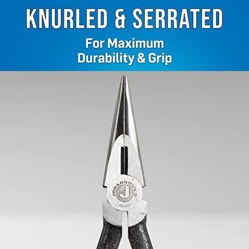 Jonard Tools Jic-842 Telecom Long Nose D Type Pliers With Yellow Handles, 6-3/4" Length #TOP3