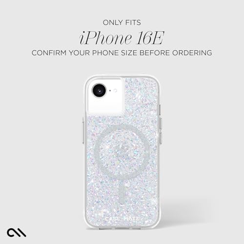 Coque brillante iPhone 16E MagSafe Case-Mate avec protection antichoc 3.6m - 2