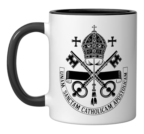 Apostolic Church AD 33 Papal Keys Unam Sanctam Ceramic Mug,