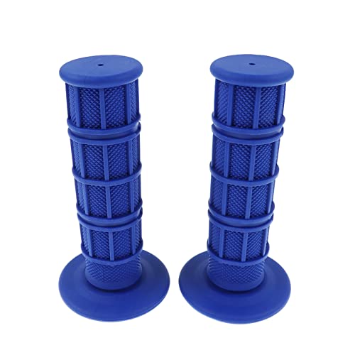 Flypig 7/8" Practical Motorcycle Hand Grips Dirt Bike Motocross Rubber Gel Handlebar Grip - Blue Universal Non Slip Rubber Bar End #TOP3