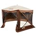 Quick Set 9882 Pavilion Pop Up Shelter, 150 x 150, Brown/Tan