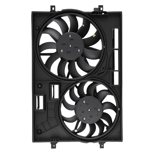Image of maXpeedingrods Dual Radiator Cooling Fan Assembly w /Brushless Motor for Audi Q3 2019-2021 2.0L, 3Q0121205B VW3115125 5WA121203T