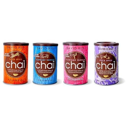 David Rio Chai Set I 2 Dosen I Chai Latte Pulver I köstliches Duo (Tiger, Elephant, Orca & Flamingo Chai)
