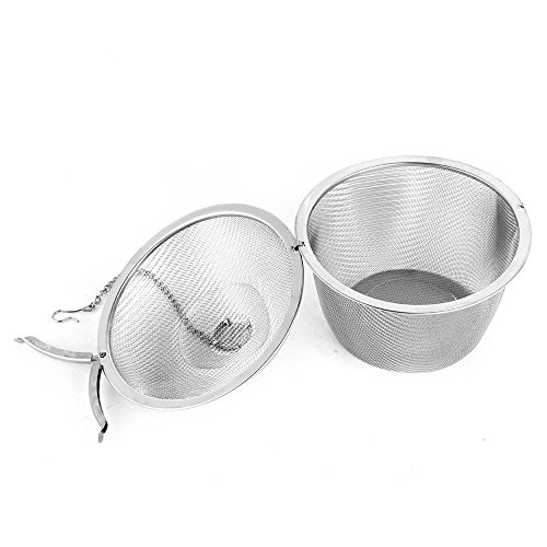 Extra Large Stainless Steel Twist Lock Mesh Tea Ball Tea Strainer Filter Spice Infuser 11Cm/4.3 Inch #TOP1