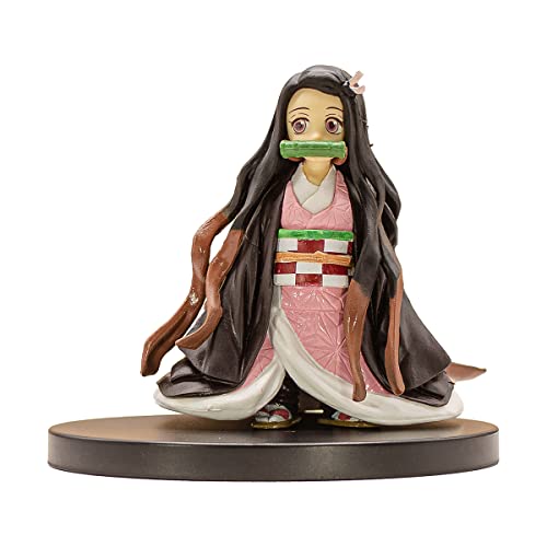 Nezuko Kamado Small Figure Child Form Collectible Statue Desk Prop Demon Anime Slayer Birthday Gift