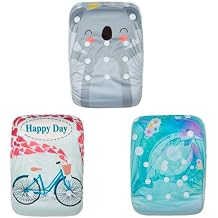 KaWaii Baby Swim Diapers, 3-Pack Washable Reusable One Size 10-40 lbs Boy & Girl Swimming Lessons Water Activities #2